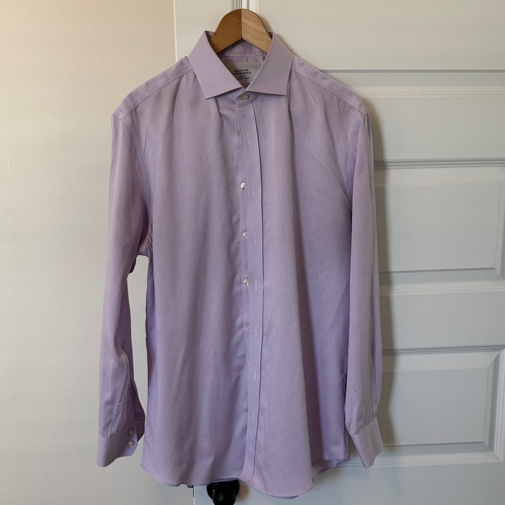Charles Tyrwhitt Light Purple Men's Dress Shirt